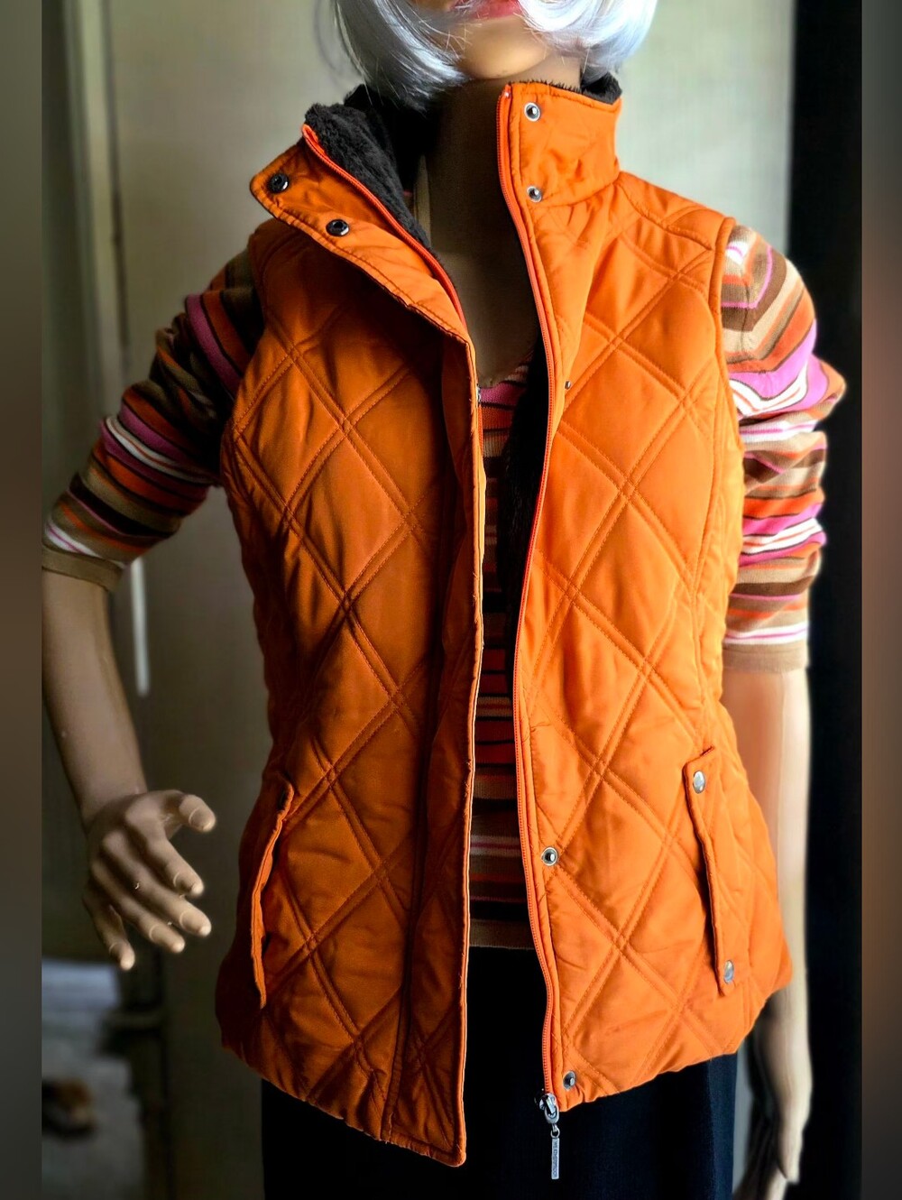 Norton Studio Petite PS Sweater Weatherproof S Quilted Vest 2 Piece Fall Set